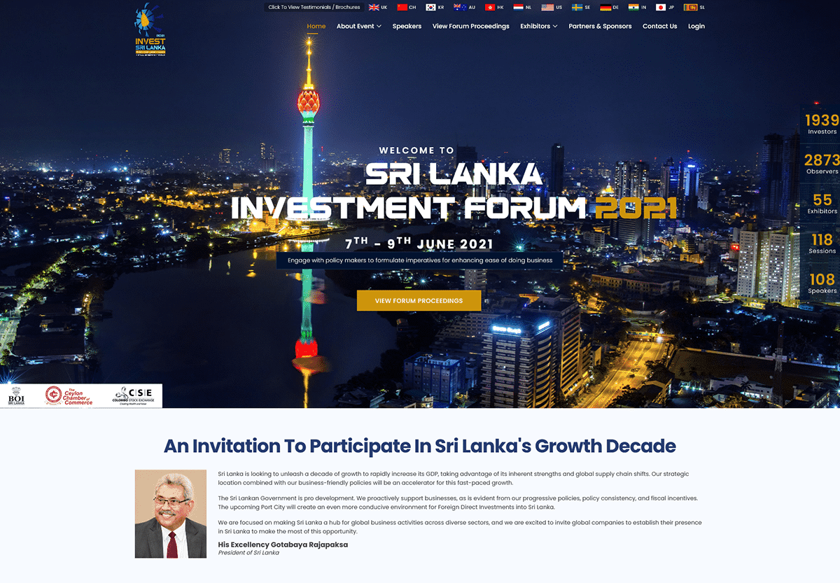 Sri Lanka Investment Forum 2021