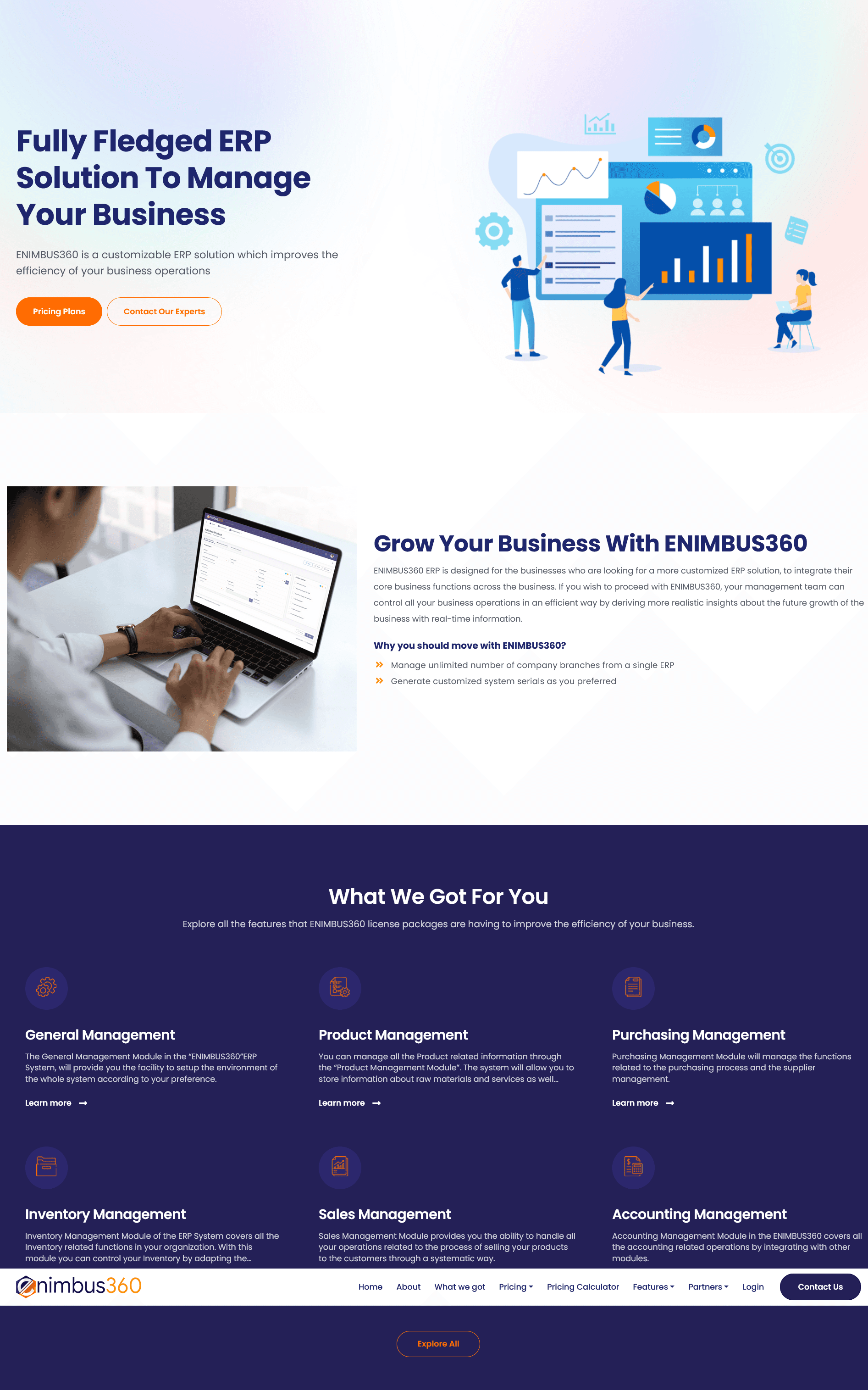 ENIMBUS360 ERP System